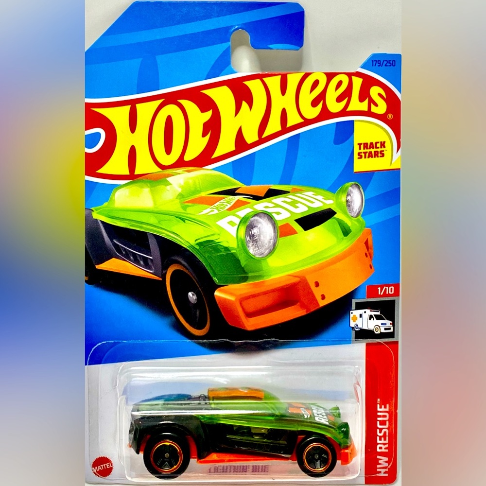 ✅ 🚗 4/$20 🚗 NEW 2023 MATTEL HOT WHEELS 1/10 HW RESCUE LIGHTNIN’ BUG #179/250